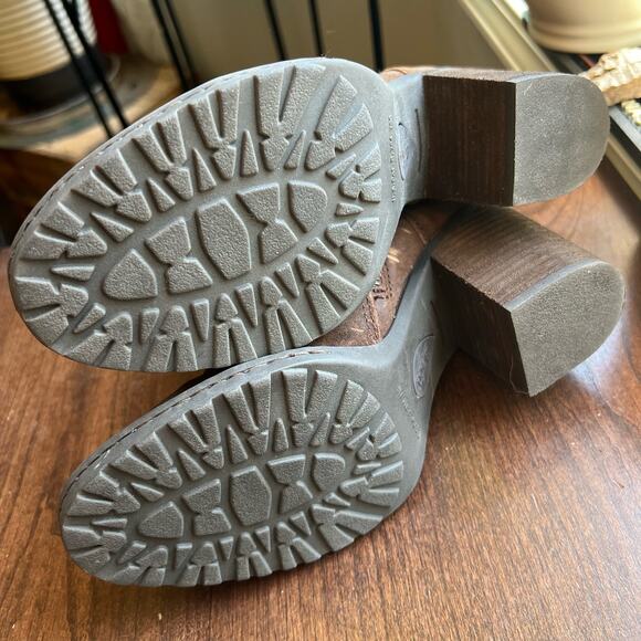 Born Brown Ankle Boots with Buckle Detail - Picture 11 of 14